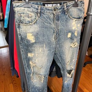 BBC DISTRESSED DENIM JEANS